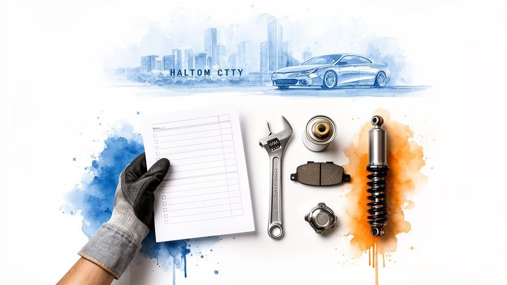 checklist for car maintenance car parts