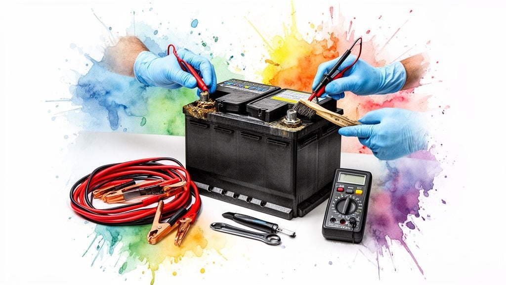 how to repair car battery battery maintenance