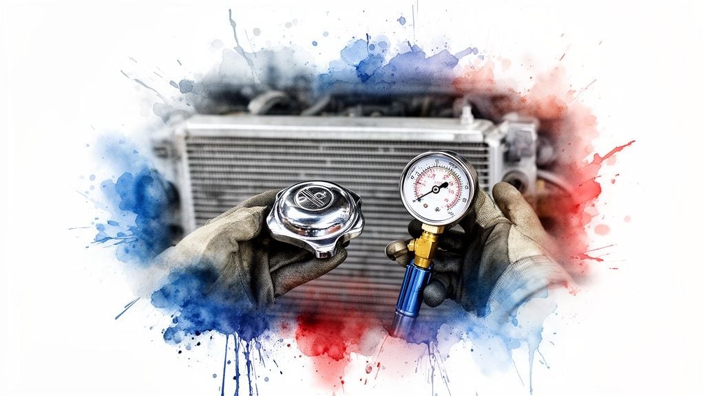 how to test radiator cap radiator testing