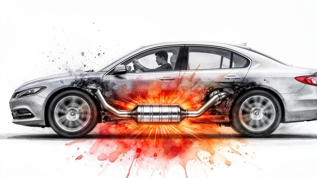 rattle when accelerating catalytic converter