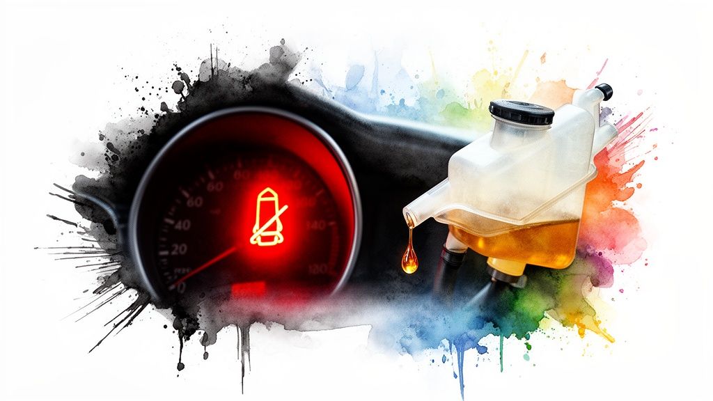 brake fluid warning light brake fluid