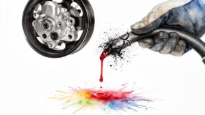 what causes power steering fluid to leak fluid leak