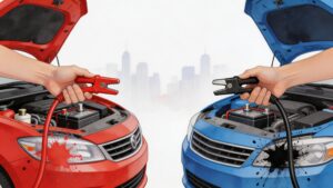 attach jumper cables jumper cables