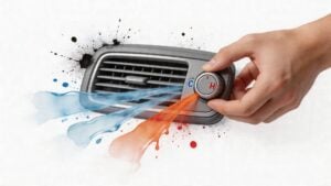 automotive hvac system air vent