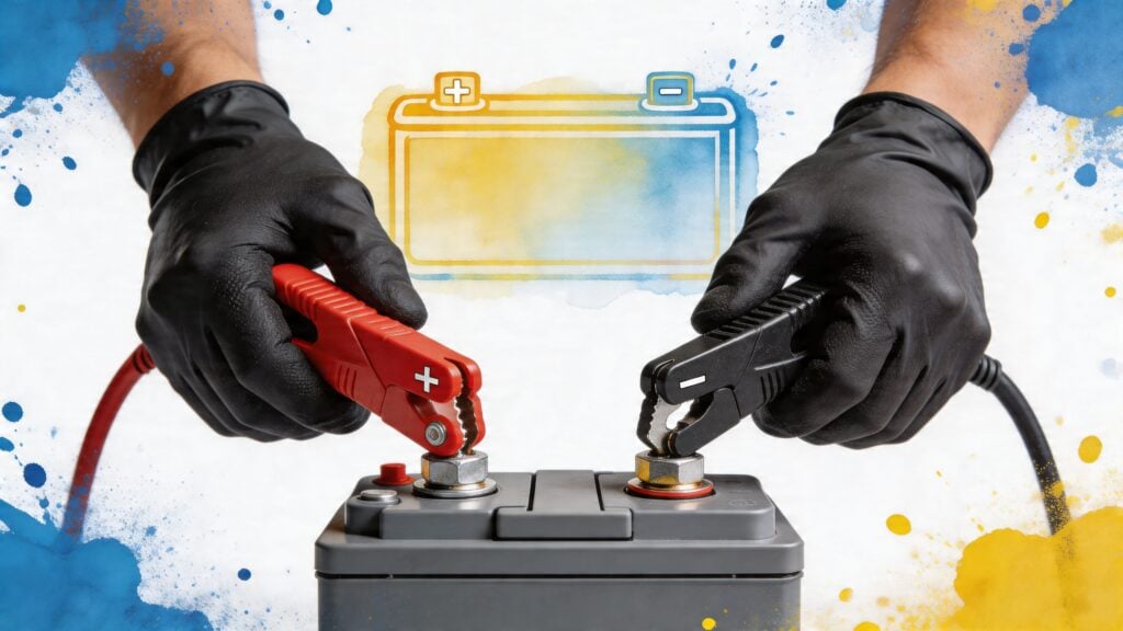 can you charge a car battery jumper cables