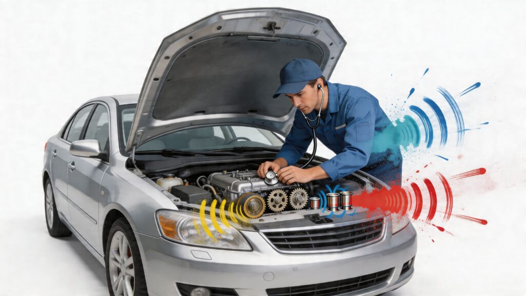 common car noises and what they mean mechanic diagnosing