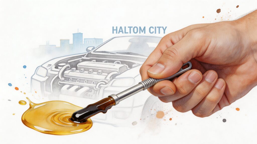 what causes engine oil to turn black oil dipstick