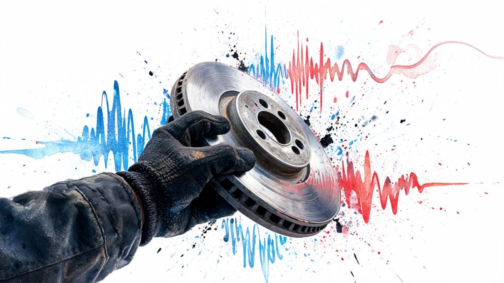 warped rotor sound brake rotor