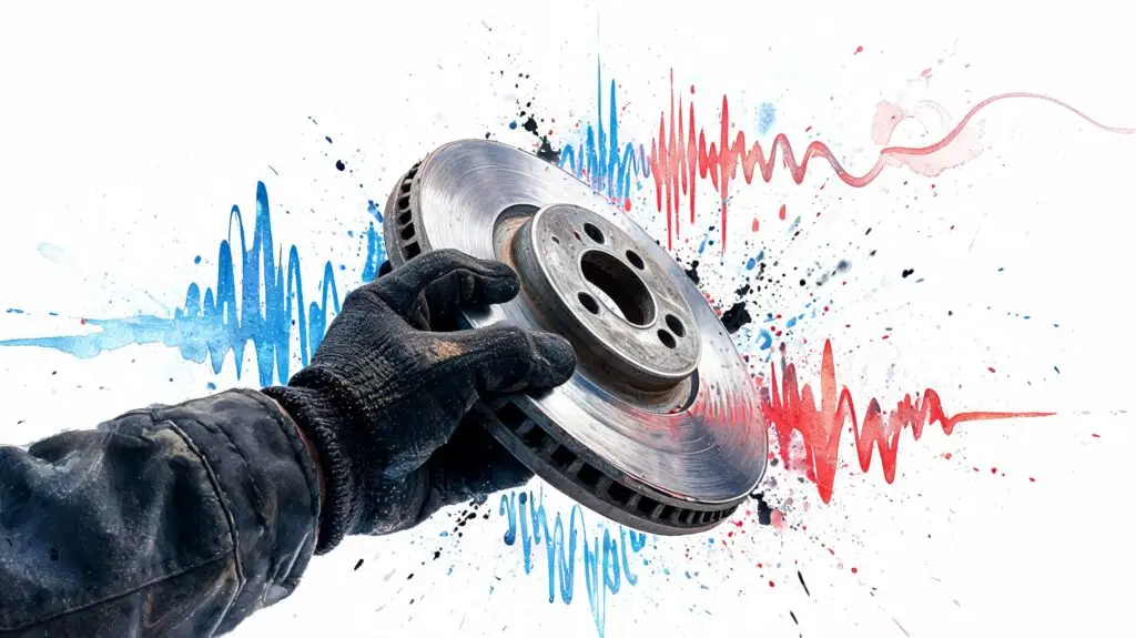 warped rotor sound brake rotor