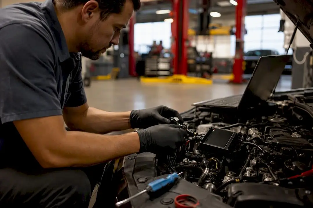 Technician logging intermittent engine fault data