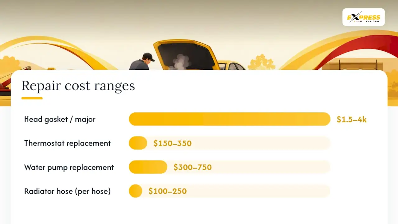 How Much Does It Cost to Fix an Overheating Car? — overview diagram