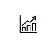 House icon with rising chart arrow