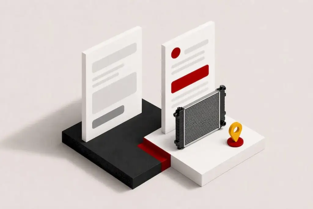 Isometric illustration of a precise repair quote
