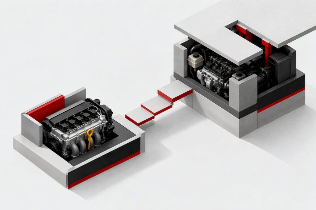 Abstract illustration of repair access costs