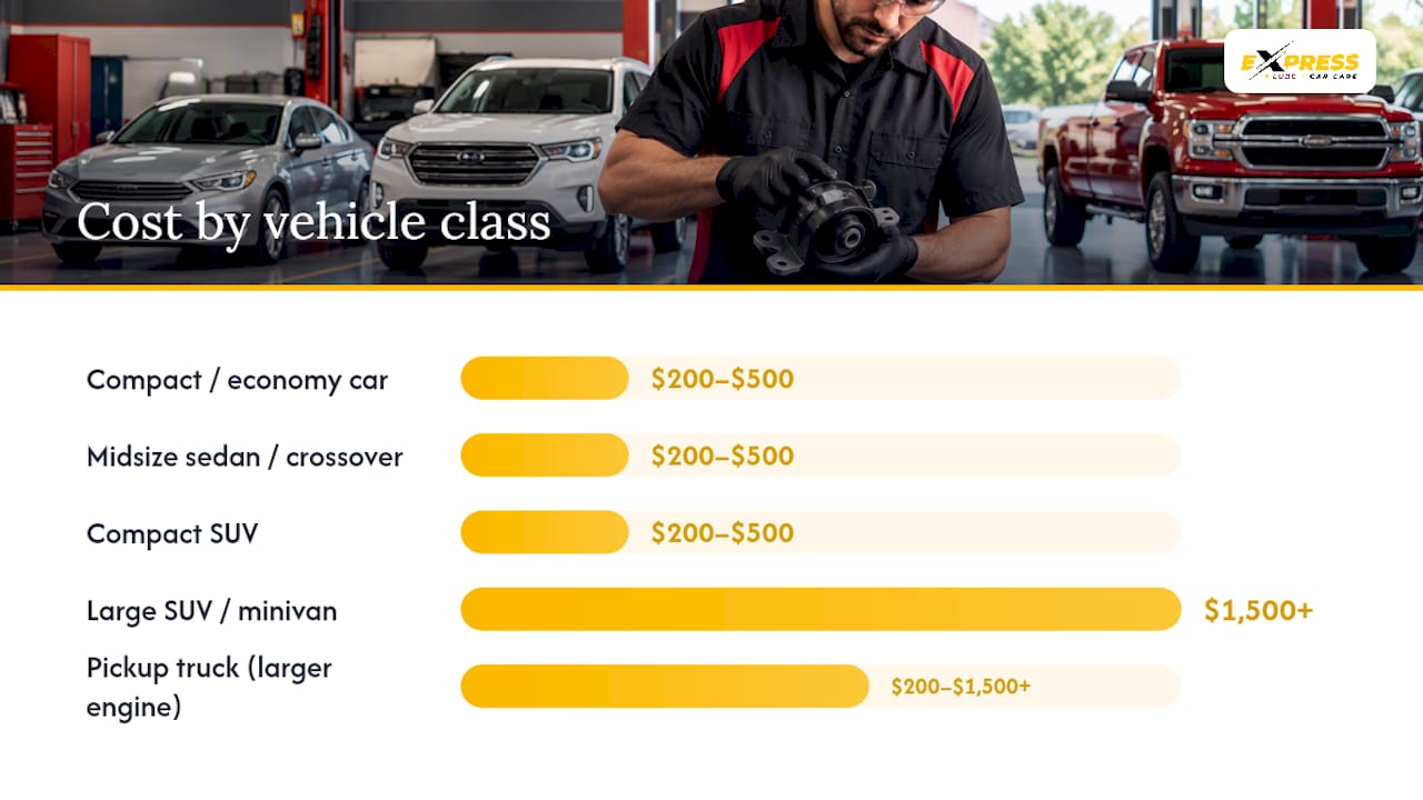 What Engine Mount Replacement Costs by Vehicle Type — overview diagram