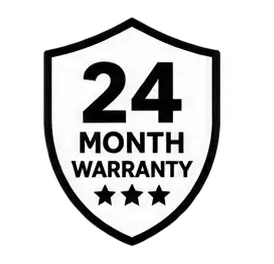 24 month warranty black