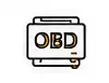 OBD vehicle diagnostic connector icon