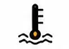 Thermometer icon measuring water temperature