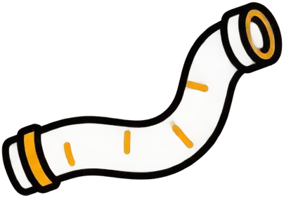 Curved glowing scroll with orange markings