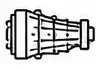 Black-and-white line drawing of a mechanical connector