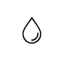 Stylized black and gray droplet logo icon