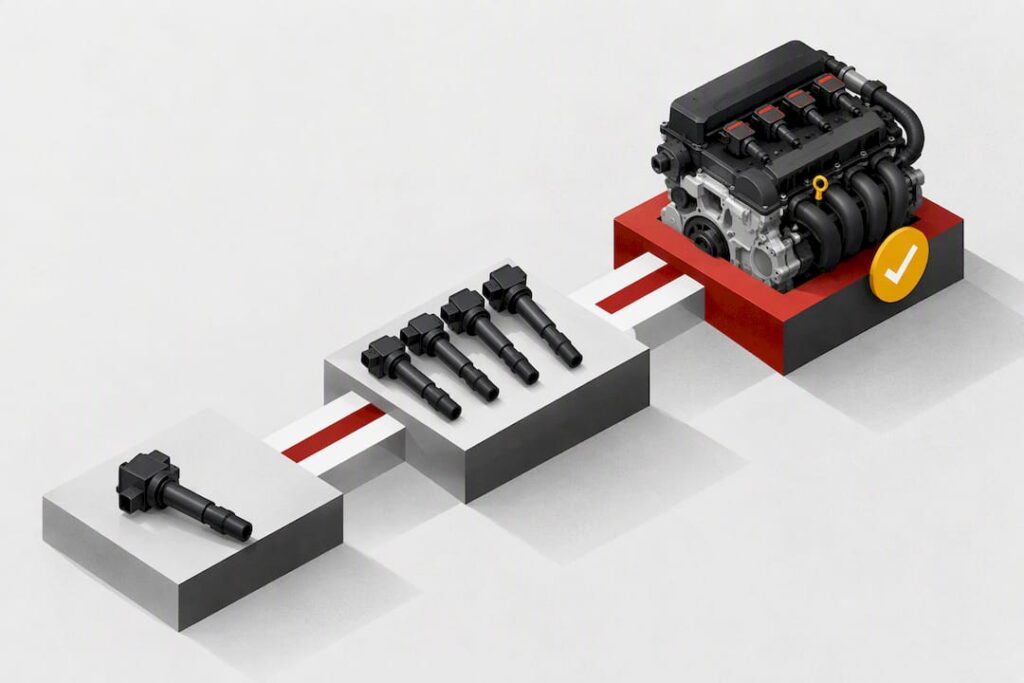 Isometric ignition repair cost title card