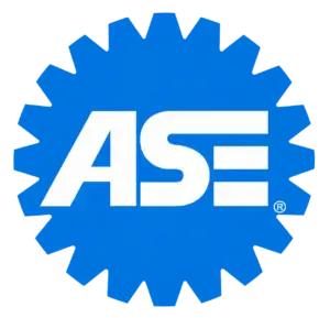 ASE-certified automotive technician badge representing professional auto repair and maintenance services in Haltom City, TX.