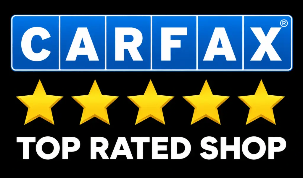 CARFAX Top-Rated Service Center badge – Express Lube & Car Care in Haltom City, TX.