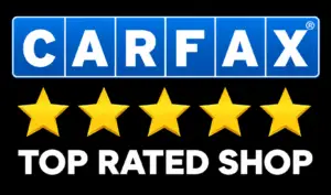 CARFAX Top-Rated Service Center badge – Express Lube & Car Care in Haltom City, TX.