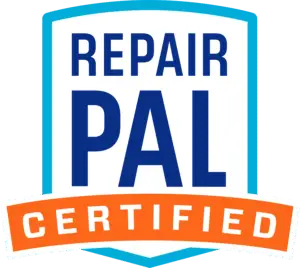 RepairPal Certified auto repair shop badge – Express Lube & Car Care in Haltom City, TX.